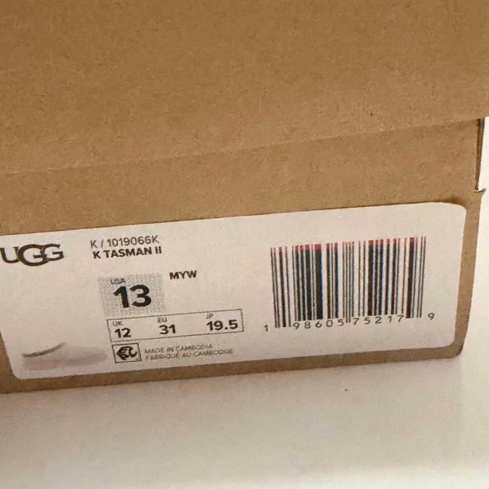 UGG Knit-Trim Slip-On with Suede Upper - Light Gray & Cream